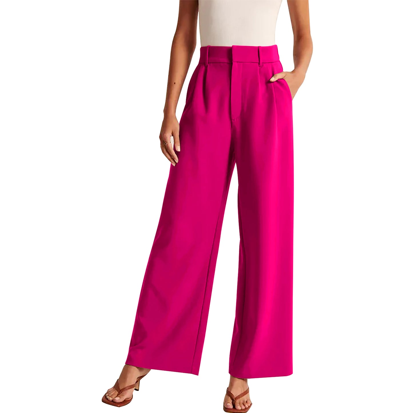 Women's Wide Leg Work Business Casual Loose Pants