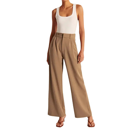 Women's Wide Leg Work Business Casual Loose Pants