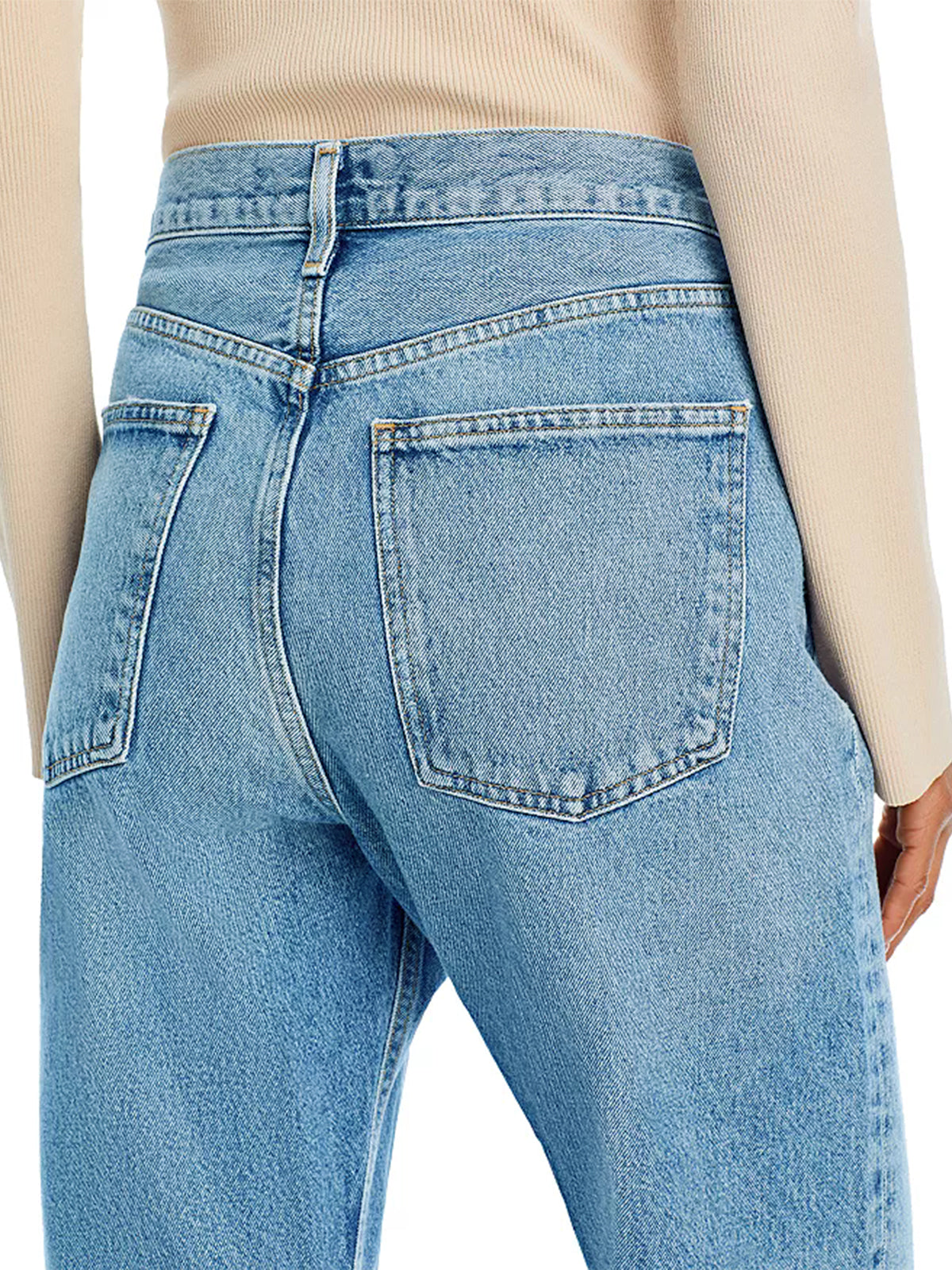 KUNMI Jeans for Women Wide Leg Baggy High Waist Boyfriends Straight Leg Stretchy Denim Pants Trendy Fall 2024